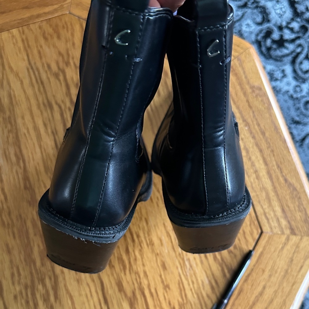 *SAM EDELMAN* Black Heeled Chelsea Mindy Boots Size 7 - Picture 10 of 14